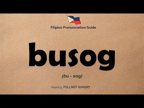 BUSOG (Tagalog).